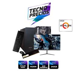 PROMO PC AMD ATHLON 3000G DDR4 8GB SSD 240GB MONIT