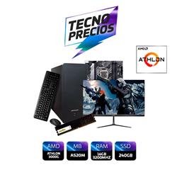 PROMO PC AMD ATHLON 3000G DDR4 16GB SSD 240GB  MON