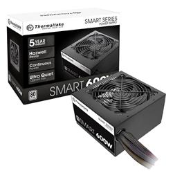 FUENTE 600W THERMALTAKE SMART 80 PLUS WHITE