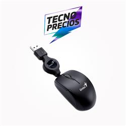 MOUSE GENIUS MICRO TRAVELER USB BLACK RETRACTIL