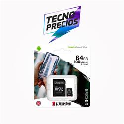 MICRO SD 64GB C10 KINGSTON CANVAS SELECT PLUS